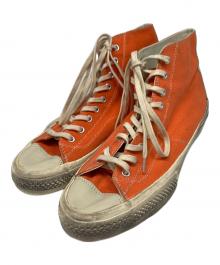 VISVIM（ビズビム）の古着「ハイカッットキャンバススニーカー」｜オレンジ