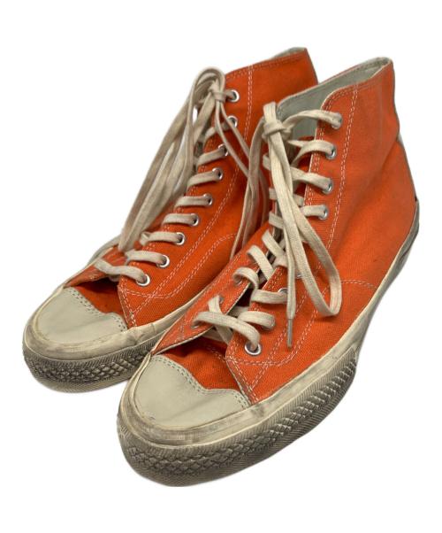 VISVIM（ビズビム）VISVIM (ビズビム) ハイカッットキャンバススニーカー オレンジ サイズ:US9の古着・服飾アイテム