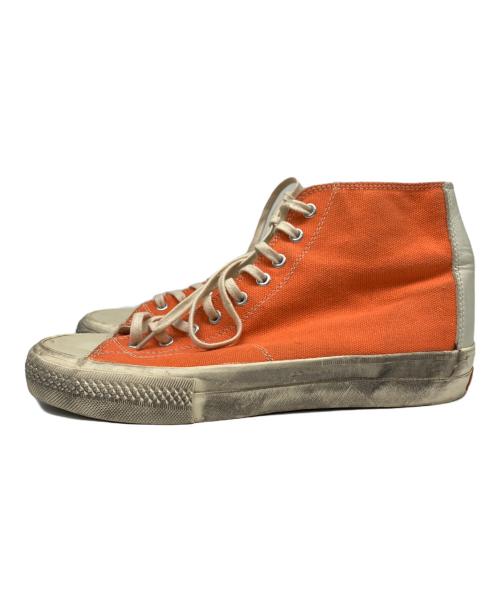 VISVIM（ビズビム）VISVIM (ビズビム) ハイカッットキャンバススニーカー オレンジ サイズ:US9の古着・服飾アイテム
