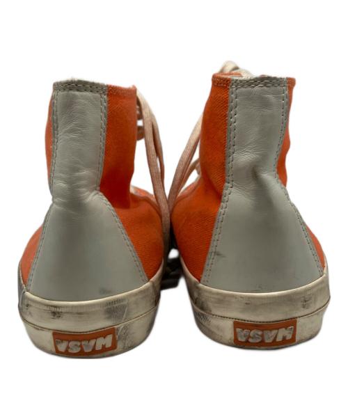 VISVIM（ビズビム）VISVIM (ビズビム) ハイカッットキャンバススニーカー オレンジ サイズ:US9の古着・服飾アイテム