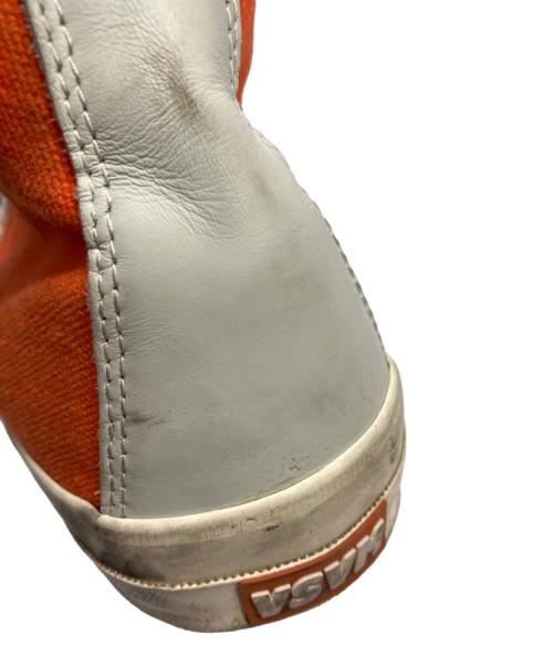 VISVIM（ビズビム）VISVIM (ビズビム) ハイカッットキャンバススニーカー オレンジ サイズ:US9の古着・服飾アイテム