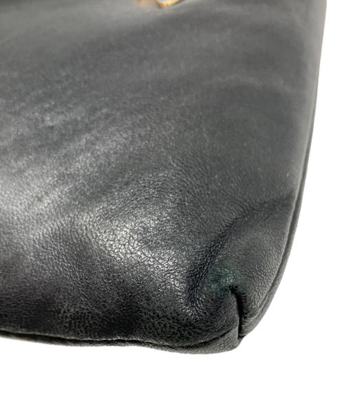 Vivienne Westwood（ヴィヴィアンウエストウッド）Vivienne Westwood (ヴィヴィアンウエストウッド) オーバルロゴレザーショルダーバッグ ブラックの古着・服飾アイテム