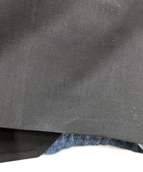 sacai（サカイ）sacai (サカイ) Wool Suiting x Denim Shorts インディゴの古着・服飾アイテム