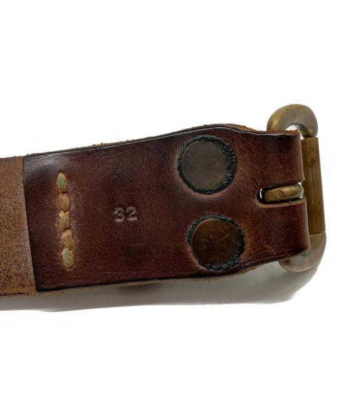 VISVIM（ビズビム）VISVIM (ビズビム) レザーベルト ブラウン サイズ:32の古着・服飾アイテム