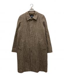 Aquascutum（アクアスキュータム）の古着「EDEN シングルベルテットコート」｜ベージュ