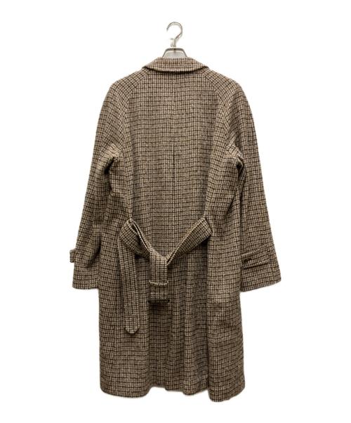 Aquascutum（アクアスキュータム）Aquascutum (アクアスキュータム) EDEN シングルベルテットコート ベージュ サイズ:40の古着・服飾アイテム