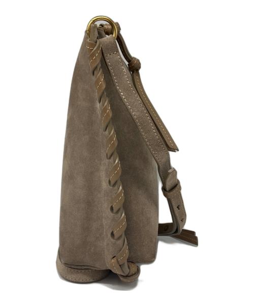 ISABEL MARANT（イザベルマラン）ISABEL MARANT (イザベルマラン) 編込みスエードショルダーバッグ ベージュの古着・服飾アイテム