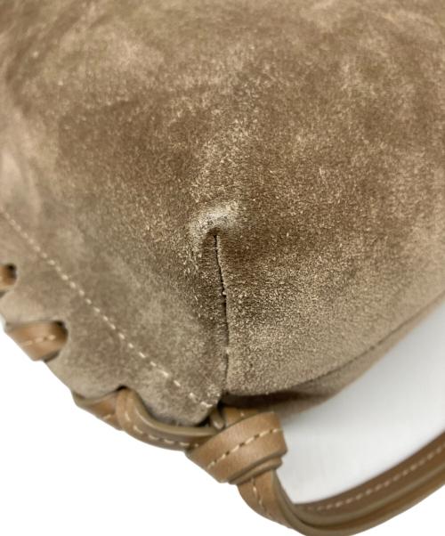 ISABEL MARANT（イザベルマラン）ISABEL MARANT (イザベルマラン) 編込みスエードショルダーバッグ ベージュの古着・服飾アイテム