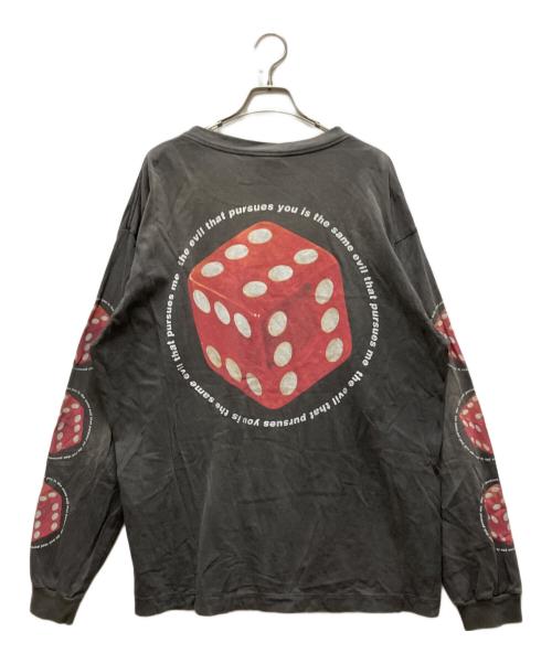 SAINT MICHAEL（セントマイケル）SAINT MICHAEL (セントマイケル) DICE L/S TEE ブラック サイズ:XLの古着・服飾アイテム