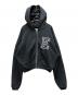 ERL（イーアールエル）の古着「Varsity Oversized Zip Hoodie」｜ブラック