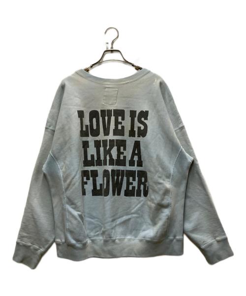 BOWWOW（バウワウ）BOWWOW (バウワウ) DARLING BOY SWEAT SHIRTS ブルー サイズ:Ｌの古着・服飾アイテム
