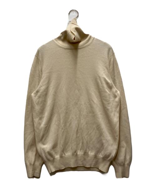 BRUNELLO CUCINELLI（ブルネロクチネリ）BRUNELLO CUCINELLI (ブルネロクチネリ) ハイゲージ ウールカシミヤシルク タートルネックニット ホワイト サイズ:48の古着・服飾アイテム