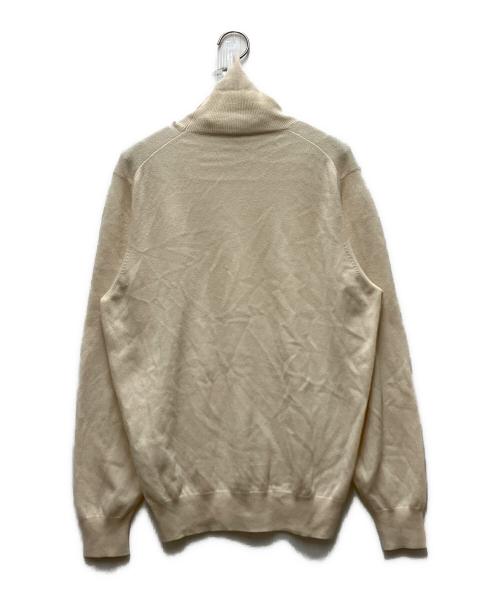 BRUNELLO CUCINELLI（ブルネロクチネリ）BRUNELLO CUCINELLI (ブルネロクチネリ) ハイゲージ ウールカシミヤシルク タートルネックニット ホワイト サイズ:48の古着・服飾アイテム