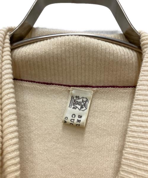 BRUNELLO CUCINELLI（ブルネロクチネリ）BRUNELLO CUCINELLI (ブルネロクチネリ) ハイゲージ ウールカシミヤシルク タートルネックニット ホワイト サイズ:48の古着・服飾アイテム