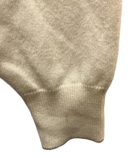 BRUNELLO CUCINELLI（ブルネロクチネリ）BRUNELLO CUCINELLI (ブルネロクチネリ) ハイゲージ ウールカシミヤシルク タートルネックニット ホワイト サイズ:48の古着・服飾アイテム