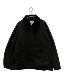 UNITED TOKYO（ユナイテッドトーキョー）の古着「LEATHER TEX SUEDE HUNTING JACKET」｜グレー