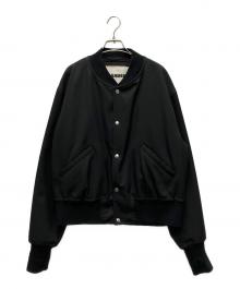 JIL SANDER（ジルサンダー）の古着「ギャバジンツイルボンバージャケット」｜ブラック