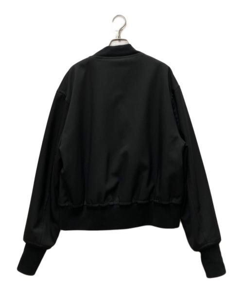 JIL SANDER（ジルサンダー）JIL SANDER (ジルサンダー) ギャバジンツイルボンバージャケット ブラック サイズ:50の古着・服飾アイテム