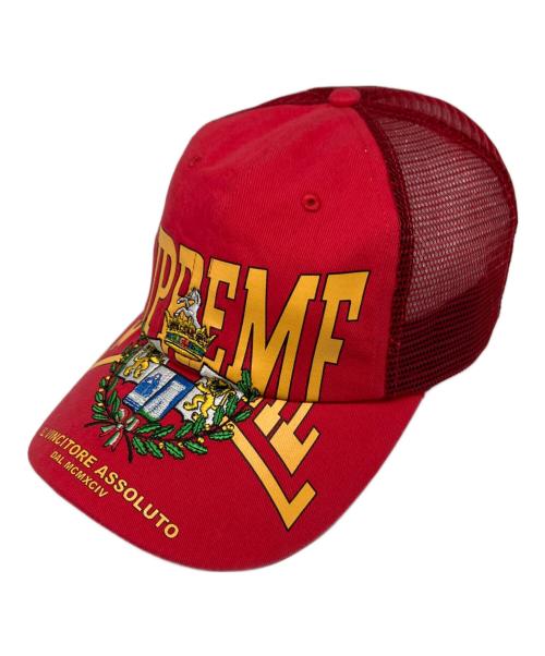 SUPREME（シュプリーム）Supreme (シュプリーム) 25AW Crest Mesh Back 6-Panel レッドの古着・服飾アイテム