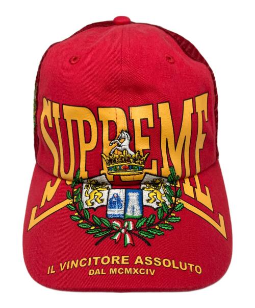 SUPREME（シュプリーム）Supreme (シュプリーム) 25AW Crest Mesh Back 6-Panel レッドの古着・服飾アイテム