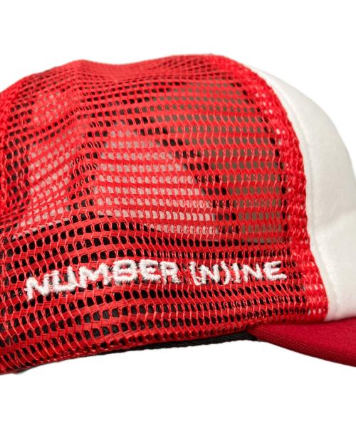 SUPREME（シュプリーム）Supreme (シュプリーム) NUMBER (N)INE (ナンバーナイン) Disney (ディズニー) 25AW Mickey Mesh Back 5-Panel レッド×ホワイトの古着・服飾アイテム