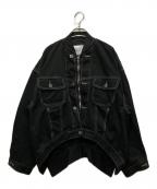 UN3D.アンスリード）の古着「MA－1 DOCKING DENIM JACKET」｜ブラック
