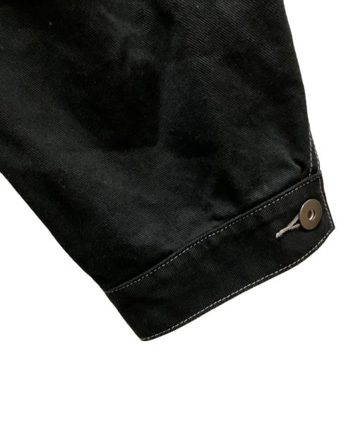 UN3D.（アンスリード）UN3D. (アンスリード) MA－1 DOCKING DENIM JACKET ブラック サイズ:38の古着・服飾アイテム