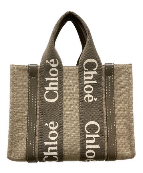 Chloe（クロエ）Chloé (クロエ) トートバッグ ベージュ・グレーの古着・服飾アイテム