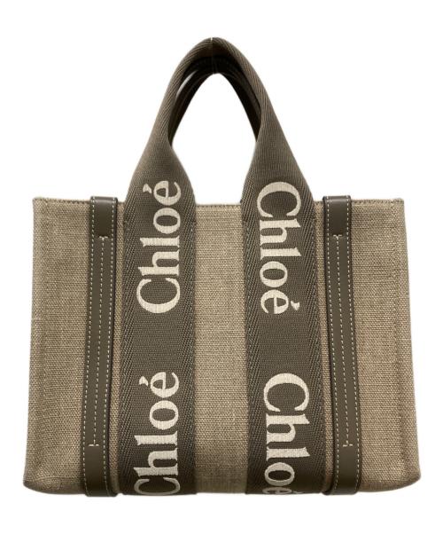 Chloe（クロエ）Chloé (クロエ) トートバッグ ベージュ・グレーの古着・服飾アイテム
