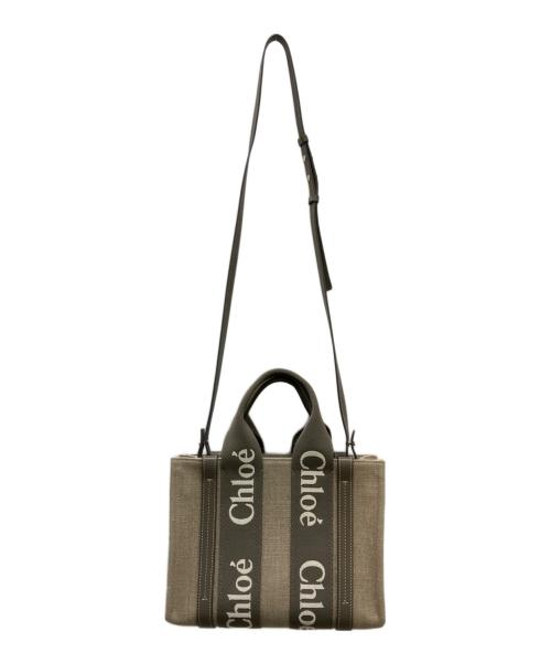 Chloe（クロエ）Chloé (クロエ) トートバッグ ベージュ・グレーの古着・服飾アイテム