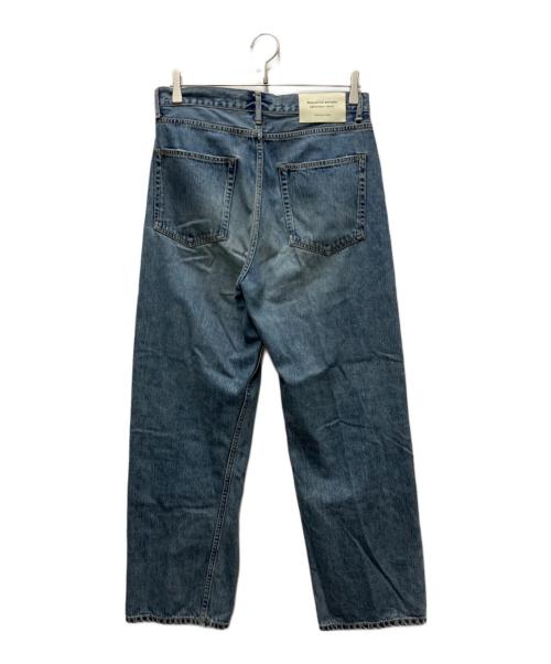beautiful people（ビューティフルピープル）beautiful people (ビューティフルピープル) denim bleach cropped pants インディゴ サイズ:40の古着・服飾アイテム