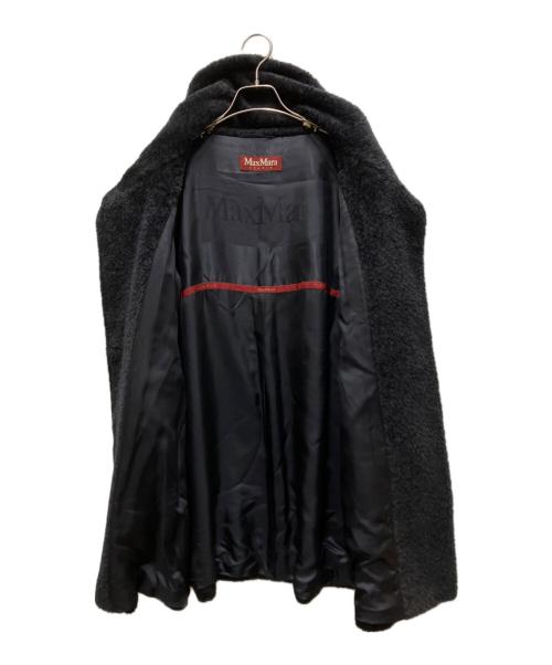 MaxMara（マックスマーラ）MaxMara (マックスマーラ) アルパカ ブレンド シャギーコート ブラック サイズ:38の古着・服飾アイテム