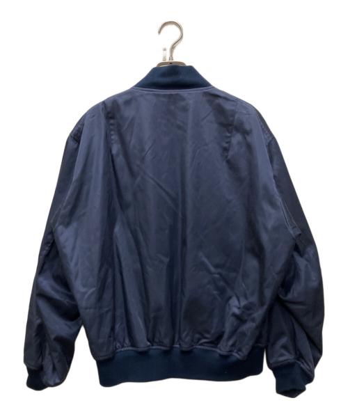 KAPTAIN SUNSHINE（キャプテンサンシャイン）KAPTAIN SUNSHINE (キャプテンサンシャイン) USA Cotton Satin Flight Jacket ネイビー サイズ:36の古着・服飾アイテム