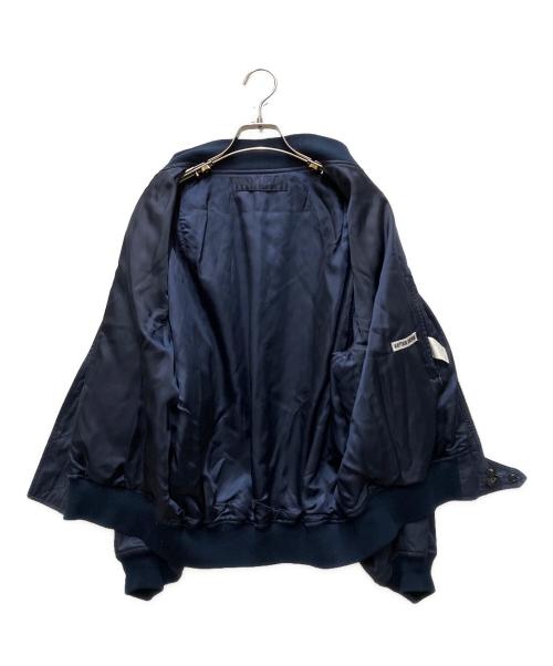 KAPTAIN SUNSHINE（キャプテンサンシャイン）KAPTAIN SUNSHINE (キャプテンサンシャイン) USA Cotton Satin Flight Jacket ネイビー サイズ:36の古着・服飾アイテム
