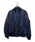 KAPTAIN SUNSHINE（キャプテンサンシャイン）の古着「USA Cotton Satin Flight Jacket」｜ネイビー
