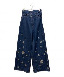 MAISON SPECIAL（メゾンスペシャル）の古着「Eyelet Denim Pants」｜インディゴ