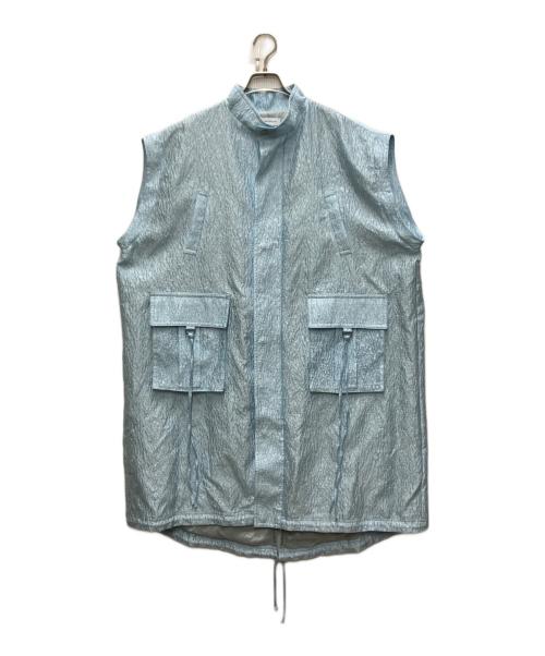 MAISON SPECIAL（メゾンスペシャル）MAISON SPECIAL (メゾンスペシャル) 2wayジャガードモッズコート ブルー サイズ:FREEの古着・服飾アイテム