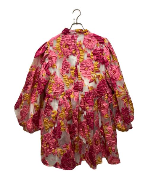 Sister Jane（シスタージェーン）Sister Jane (シスタージェーン) ジャガードボウタイワンピース ピンク サイズ:Mの古着・服飾アイテム