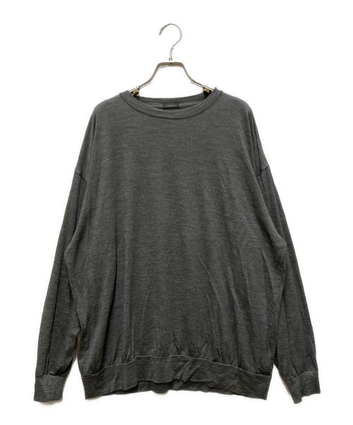COMOLI（コモリ）COMOLI (コモリ) サマーウール 長袖クルー グレー サイズ:4の古着・服飾アイテム