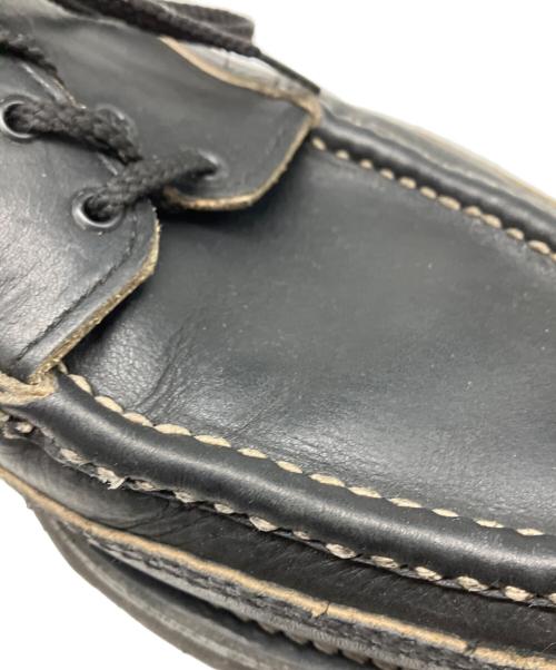 RUSSELL MOCCASIN（ラッセルモカシン）RUSSELL MOCCASIN (ラッセルモカシン) Oneidaダブルモカシンデッキシューズ ブラック サイズ:9の古着・服飾アイテム
