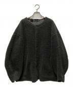 N.HOOLYWOODエヌ ハリウッド）の古着「ノーカラーリバーシブルフリースジャケット」｜ブラック