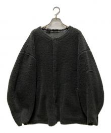 N.HOOLYWOOD（エヌ ハリウッド）の古着「ノーカラーリバーシブルフリースジャケット」｜ブラック
