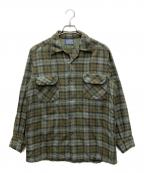 PENDLETONペンドルトン）の古着「60`Sボードシャツ」｜ブラウン×グレーブルー