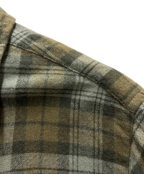 PENDLETON（ペンドルトン）PENDLETON (ペンドルトン) 60`Sボードシャツ ブラウン×グレーブルー サイズ:Mの古着・服飾アイテム