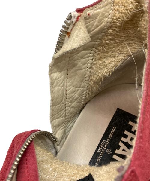 GOLDEN GOOSE（ゴールデングース）GOLDEN GOOSE (ゴールデングース) FRANCY 加工ハイカットスニーカー レッド サイズ:42の古着・服飾アイテム