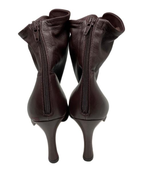 CELINE（セリーヌ）CELINE (セリーヌ) レースアップレザーブーツ ブラウン サイズ:36.5の古着・服飾アイテム