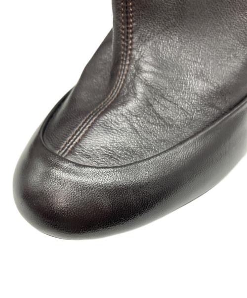LEMAIRE（ルメール）LEMAIRE (ルメール) レザーロングブーツ ブラウン サイズ:36の古着・服飾アイテム