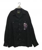 WACKO MARIA×56TATOO STUDIOワコマリア×）の古着「50'S SHIRT L/S」｜ブラック