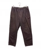 stussyステューシー）の古着「オーバーダイ ヒッコリー リラックス パンツ」｜パープル×ブラック