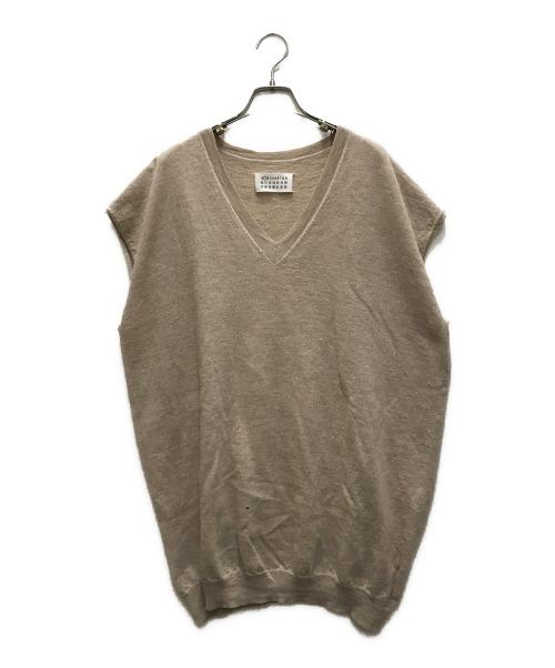 Maison Margiela（メゾンマルジェラ）Maison Margiela (メゾンマルジェラ) ニットベスト ベージュ サイズ:Mの古着・服飾アイテム